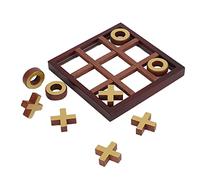 XO Toe Game, Legno Classico Famiglia Gioco da tavolo Puzzle Interattivo Piano da tavolo Strategia Tavolo da caffè Decorazione per Bambini Adulti
