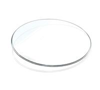 XOBRJQZ Piano del Tavolo Rotondo in Vetro - Vetro Trasparente Temperato di 8 Mm di Spessore, Protezione del Piano del Tavolo di Ricambio, Bordo Piatto Lucido(580mm(23In))