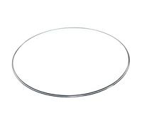 XOBRJQZ Piano rotondo in vetro, protezione in vetro temperato trasparente, bordo piatto lucido, adatto per sala da pranzo, caffè, ufficio, tavolino(680mm(27In))
