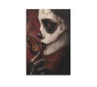 XOEDWOVM Poster decorativo da parete su tela, motivo: Il silenzio tra la vita e la morte, stampa artistica su tela, poster decorativo moderno per camera da letto, 60 x 90 cm