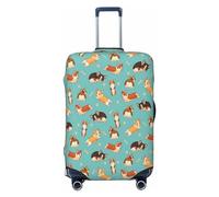 Xoeiran Carino Corgi e Londra Bus Bagagli Protector Valigia Anti Graffio Sporco Coperture Lavabile, Copertura di Viaggio Copertura Elastica Adatto Per Bambini E Adulti, Stile 5., Medium