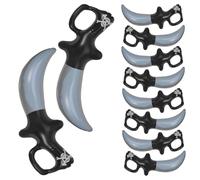 XoeLLe 10 Pezzi Gonfiabile per Bambini, Spada Giocattolo, Pirata Accessori Bambini, Pirata Bastone Spada, Giocattolo Acqua, Decorazione per Piscina Feste Tema, Accessori per Costumi in Maschera (C)