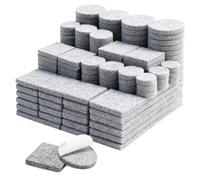 XoeLLe 235 Pezzi Feltrini per Mobili Pesanti, Feltro Adesivo, Tappi per Sedie, Protezione per Pavimento per Sedie, per Mobili Sgabelli Tavoli Divani le Sedie da Rumore e Graffi (Gris Stile B)