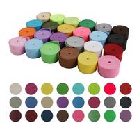 XoeLLe Elastico per Cucito, 24 Pezzi Nastro Elastico 20mm Fettuccia Elastica Cucire Banda Elastica Lavorato a Maglia Cucire a Casa Artigianato Fai-Da-Te, Fascia Elastica Bianco Pantaloni(1m)