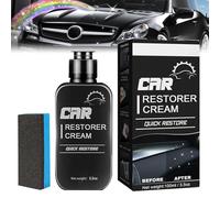 XoeLLe Rinnova Plastiche Auto, Pulizia Auto Interni, Lucida Cruscotto Autopulisci Tappezzeria, Rimuovi Graffi Plastica, per Rivestimenti del Cruscotto, Sedili, Volanti, Braccioli, Paraurti