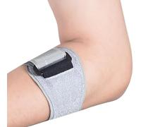 XoeLLe Tutore Epicondilite Gomito, Gomitiera con Gomitiera Rimovibili, Epicondilite Fascia Compressione, Fasce Palestra Regolabile per Alleviare Il Dolore da Tendinite e Lesioni (Grigio)