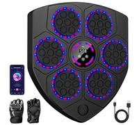 Xoeminor Music Boxing Machine, Macchina da Boxe Musicale con Guantoni Inclusi Bluetooth 9 velocità e 5 Livelli di Volume per Intrattenimento Familiare e Sollievo dallo Stress per Adulti e Bambini