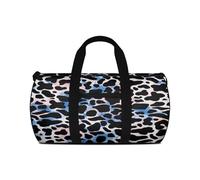 Xoenoiee Borsone da viaggio di grande capacità con tracolla e tasca frontale borsa da viaggio durevole borsa da viaggio per donne uomini, Macchia di mucca e tie-dye, Misura unica