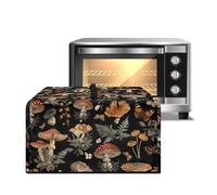 Xoenoiee Butterfly Cottagecore Copertura antipolvere per forno a microonde con motivo a funghi, copertura antipolvere per piccoli elettrodomestici da cucina, copertura antipolvere con manico, S (46,4