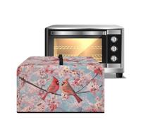 Xoenoiee Cardinal Cherry Blossom - Copertura antipolvere per microonde, tostapane, forno, con manico, per piano di lavoro della cucina, copertura per piccoli elettrodomestici, L (53,1 x 39,9 x 31,5 cm