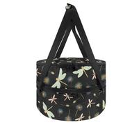 Xoenoiee Casseruola a doppio isolamento, portatile, per cibi caldi o freddi, borsa per il pranzo per lasagne per feste Potluck, Tarassaco Libellula