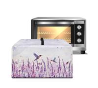 Xoenoiee Colibrì farfalla lavanda stampa microonde antipolvere copertura antipolvere lavabile tostapane forno cucina piccoli elettrodomestici protezione accessori da cucina, piccolo