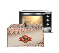 Xoenoiee Copertura antipolvere per forno a microonde, motivo aquila tribale azteca, copertura antipolvere per piccoli elettrodomestici, copertura antipolvere con manico, L (53,1 x 39,9 x 31,5 cm)