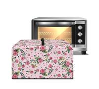 Xoenoiee Copertura antipolvere per microonde con rose rosa, copertura antipolvere impermeabile per tostapane e forno da cucina, protezione per piccoli elettrodomestici, grande