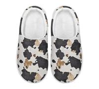 Xoenoiee Pantofole da donna e uomo, morbide, comode, leggere, senza lacci, soffici, per camera da letto, casa, per interni ed esterni, Pelle bovina, 38/41 EU