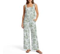 Xoenoiee Set di due pezzi per le donne abiti estivi senza maniche canotta e pantaloni a gamba larga set spiaggia vacanza abbigliamento, Verde Caccia Toile de Jouy, M