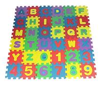 Xoeryoy 36 Pezzi di Puzzle Fai -da -Te Play Eva Baby Soft per sviluppare Pavimento Rampe digitali Rampe e Lettere Lettera per Bambini