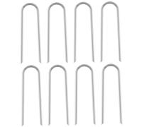 Xoeryoy 8 Pezzi di Ancoraggio di Trampolino, pioli da Trampolino a Forma di U da 12 Pollici, di Calcio di Ferro Pesante per Tenda, tendoni, oscillazioni, Goal del Calcio