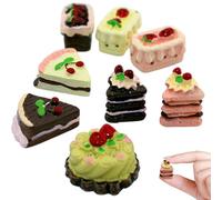 Xoeryoy 8pcs/Set Accessori per la casa delle Bambole in Miniatura Mini Toys Toys Cine Cake Model Miniature Stuff per Gli Accessori per la Decorazione delle Bambole &&