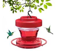 Xoeryoy Alimentatore di Colibrì con 8 Porte di Alimentazione appesa 3.9x3.9x3.5 Pollici di Colibrì con Alimentatore di pescelamento e Gancio per Le formiche ridotte per Il Giardino all'aperto