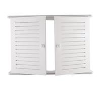 Xoeryoy Armadietto per router, ripiano per router WiFi a 2 livelli, armadietto di copertura per scatola fusibili a parete da 18, 5x3, 5x10, 6 pollici con doppia porta scavata per casa e ufficio