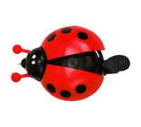 Xoeryoy Bike Bell, Simpatico Campanello di Bici a Forma di Coccinella Rossa con Ala Mobile e Bottone per Bambini, Adulti all'aperto
