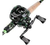 Xoeryoy Bobina di baitcasting, Bobine per la Pesca del Rapporto di Marcia 7.2: 1 con Cuscinetti a Sfera da 4+1bb, Bobine di Pesca Anti-Russa e Leggera per la Esca per Acqua di Acqua salata d