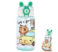 Xoeryoy Bottiglia d'Acqua Capybara, 500 ml di Bottiglia d'Acqua Carina, Tazza Capybara Portatile per casa, Scuola, Esercizio Fisico, Verde