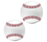 Xoeryoy Confezione da 2 palle da baseball, palle da baseball della Little League per allenamento con cuciture cucite a mano e nucleo riempito in sughero, dimensioni ufficiali per gli allenamenti