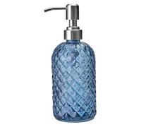 Xoeryoy Dispenser di Sapone in Vetro con Pompa, Dispenser di Sapone per Le Mani Ricaricabile da 400 ml, Bottiglia di lozione Antiscivolo visibile per Olio Essenziale, detersivo per Piatti