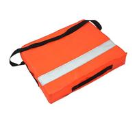 Xoeryoy Dispositivo di galleggiamento lanciabile, Cuscino per Barca Arancione ad Alta visibilità con Strisce Riflettenti e Cinghia da Trasporto per Emergenza, Piscina, Sicurezza in Barca, 35x45x6 cm