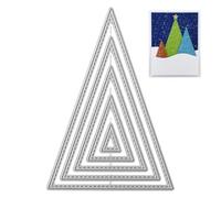 Xoeryoy Fustelle Natalizie triangolari Natalizie per Realizzare Biglietti, Album di Scrapbooking Fai da Te, lavori di Carta Decorativa, 1