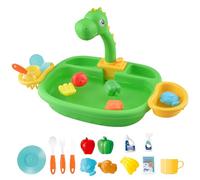Xoeryoy Gioca Il lavandino con Acqua Corrente Il lavandino per Bambini in Rubinetto con Acqua con Scarico di Piatti Electric Electric Summer Kids per Lavare Gioco delle Verdure finte giocate