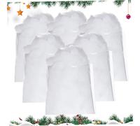 Xoeryoy Neve 6 Confezioni per Decorazioni Natalizie Neve Artificiale Morbida Fibre Ignifughe Riempimento di Cotone Bianco per Ripieno Giocattolo Albero di Natale Decorazione del Villaggio Invernale