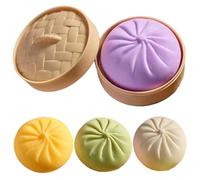 Xoeryoy Palla Antistress per Gnocchi da 4 Pezzi, Giocattoli Morbidi per l'ansia dell'impasto a decompressione con Effetto a lievitazione lenta per Compleanno, bomboniere