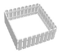 Xoeryoy Picket Fence, 4pcs Garden Fence 19.7x7.9 '' Bordo da Giardino Pannelli di plastica Bianca Pannelli Decorativi Bordo per Prato per Il Percorso del Cortile delle a Meno di Meno