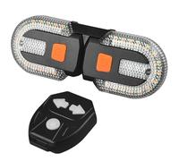 Xoeryoy Segnali di svolta in Bici Waterproof Remote Control 5 modalità Bike Tail Light con Luce Destra e Sinistra da 600 mAh 30lm USB USB Giallo Ricaricabile e Rosso Posteriore per Guida Notturna p