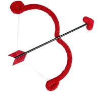 Xoeryoy Set Arco e frecce di Cupido a Forma di Cuore Simpatico Arco e Freccia di Cupido per San Valentino per Cosplay, Fotografia di Natale, Rosso, 1