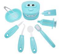 Xoeryoy Set da Gioco per Bambini, simulato Set da Gioco del Dentista per Bambini, Kit Dottore per Liscio e Sicuro per Ragazzi, Ragazze di età Compresa tra 4 Anni, Sky-Blue