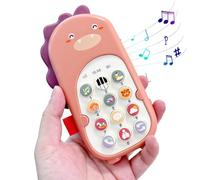 Xoeryoy Telefono per Bambini, Bambini dei Dinosauri dei Cartoni Animati Che Giocano al Telefono con 12 funzioni, Giocattoli per sicuri per Ragazze, Ragazzi, Stile 1