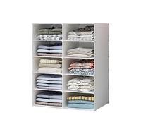 XOKOTAKI Scaffalatura Modulare, Organizzatore di Vestiti per Armadio, Scaffale per Camera, Corridoio. Scaffalature per Casa, Corridoio, Camera da Letto. 10 Moduli.