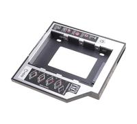 Xoktlde HDDs Caddys 12.7mm Alluminio Secondo Hard Disk Drive Caddys Case Adattatore per Laptop CDDVD-ROM Alloggiamento ottico Hard Drive Bay