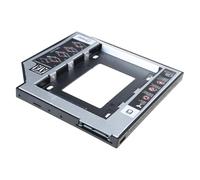 Xoktlde HDDs Caddys 12.7mm Alluminio Secondo Hard Disk Drive Caddys Case Adattatore per Laptop CDDVD-ROM Alloggiamento ottico Hard Drive Bay