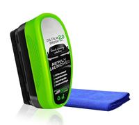 xolear 1 Pezzi Automotive Oil Film Cleaning Brush, 150 ml Potente Detergente per Parabrezza e Rimozione della Pellicola D'olio Aggiungi Un Asciugamano, per Finestrini Dell'Auto Rimuovi Sporco, Verde