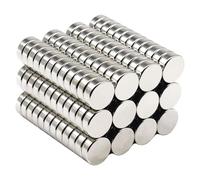 xolear 100 Pezzi Calamite Potenti, Magneti al Neodimio 10x1mm, Calamite Piccole Rotonde, Magnetico Frigo, Calamita per Lavagna Magnetica, per Ufficio Scuola Cucina Casa