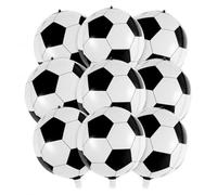xolear 9 Pezzi Palloncini All'Elio a Tema Calcio, 22 Pollici 4D Palloncini Foil, Feste a Tema Calcio Decorazioni per Giornate Delle Partite, Compleanni Sportivi e Accessori Mondiali