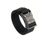 xolear Cintura Tattica da Uomo, Regolabile Cintura Militare Uomo, con Fibbia Metallo a Sgancio, Nylon Cinturone Resistente da Lavoro, per Militari, Lavoro, Escursionisti (Nero)