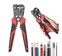xolear Pinza Spelafili Automatica, 3 in 1 Pinze Spelafili Gamma Spogliatura 0.2-6mm² Spellacavi Elettrici con Impugnatura Gomma Antiscivolo Spelacavi Elettricista Regolabile per Spelare Tagliare Fili
