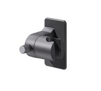 xolear Supporto di Ricambio per Soffione Doccia, Universale Supporto per Doccia Adesivo Niente Foratura non Lasciare Traccia, a Parete 360° Regolabile per Bagno Casa, Grigio Pistola