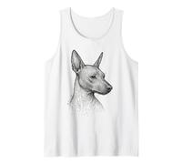 Xolo Dog Line Art Xoloitzcuintle - Canino Senza Pelo Messicano Canotta